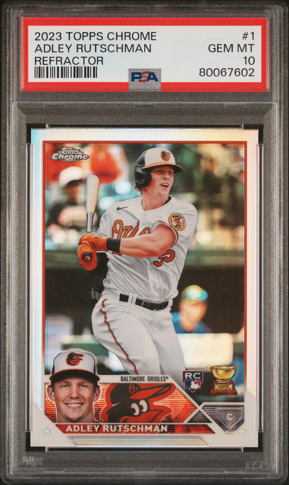 2023 Adley Rutschman - Baseball Topps Chrome PSA 10 GEM MINT